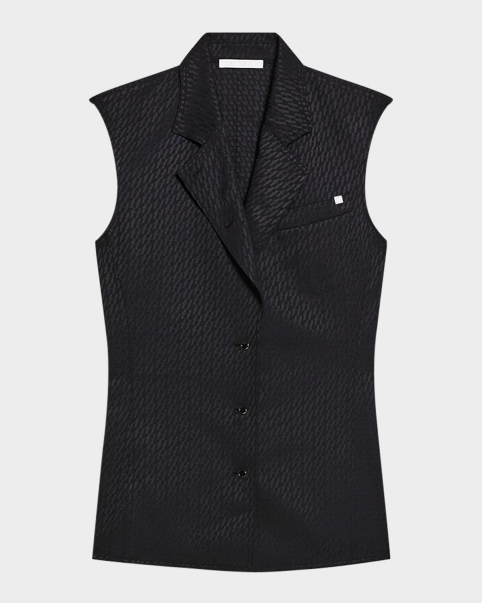 Modest Logo Jacquard Vest